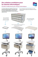 Cassette a medicaments pour chariots informatiques