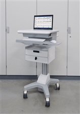 chariot-informatique-ordinateur-portable-avec-systeme-de-tiroirs-aluminium-et-clavier-et-souris-medicaux