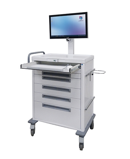 Chariot medical de soins modulable-keyboard-tray-1ST